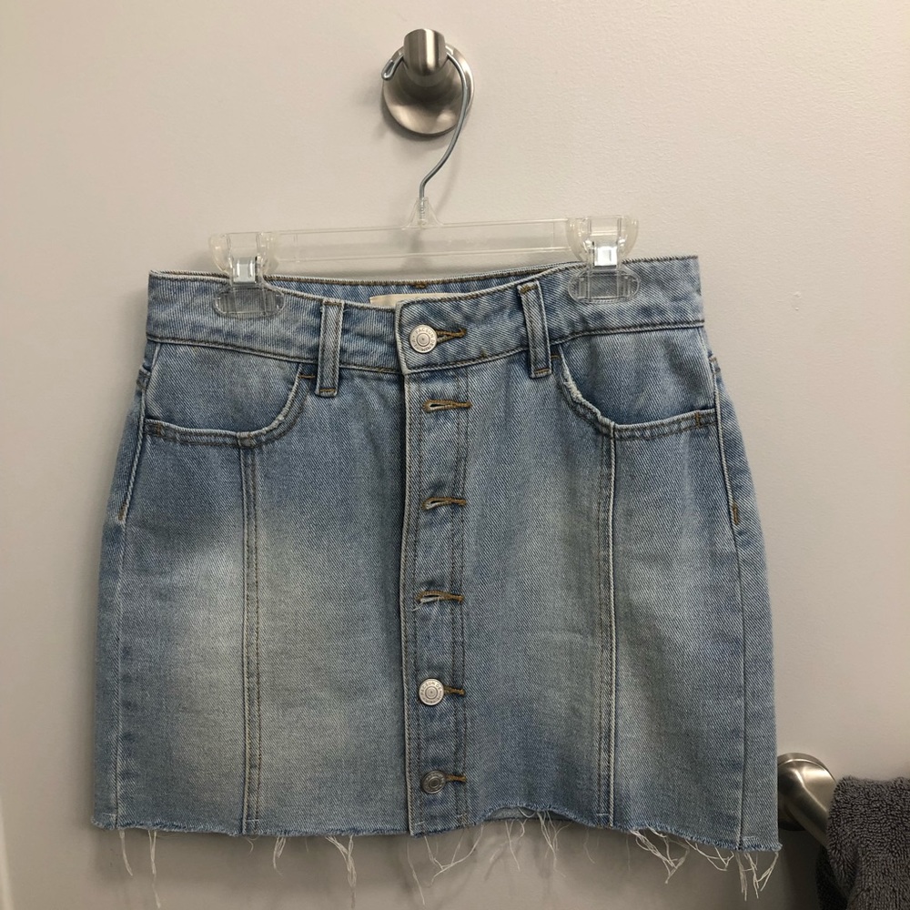 Pacsun light denim skirt
